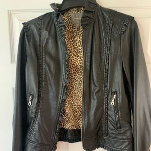Kenna T 100% leather jacket slim fit size medium